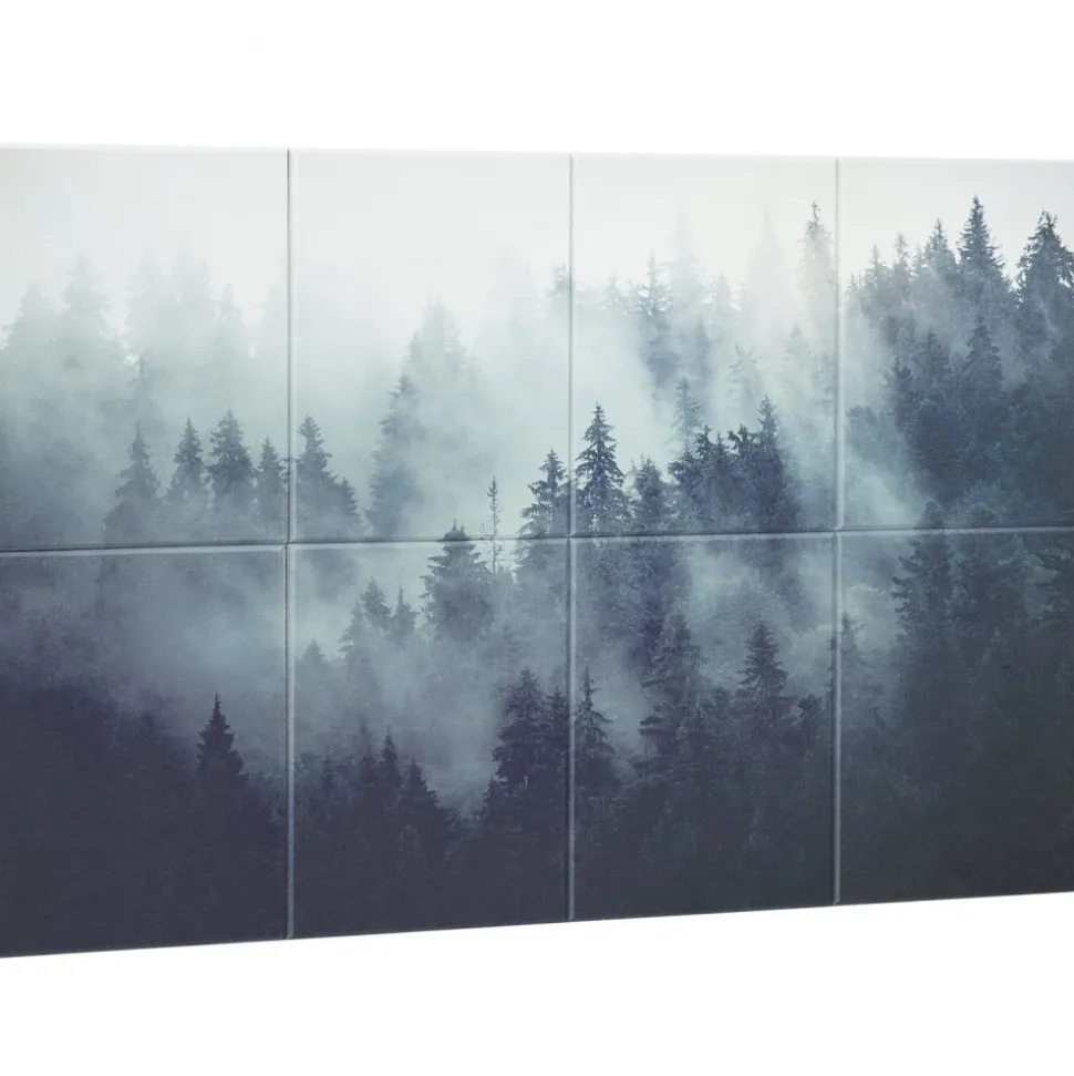VEVOR 8 Pack Art Acoustic Panels, 63 x 23.62 x 0.4 inch Soundproof Wall Tiles, Self Adhesive Decorative Sound Dampening Absorbing Boards for Home, Office, Studio, Gaming Room,Theater,Forest