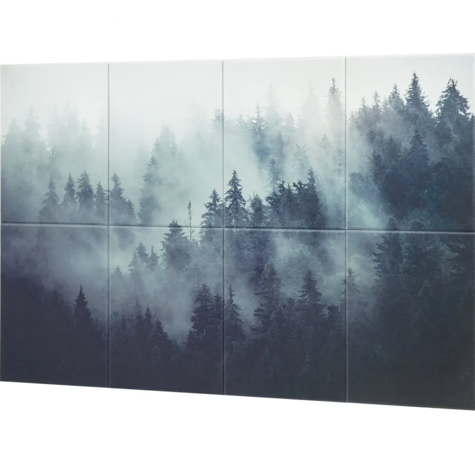 VEVOR 8 Pack Art Acoustic Panels, 63 x 23.62 x 0.4 inch Soundproof Wall Tiles, Self Adhesive Decorative Sound Dampening Absorbing Boards for Home, Office, Studio, Gaming Room,Theater,Forest