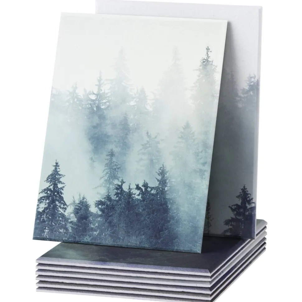 VEVOR 8 Pack Art Acoustic Panels, 63 x 23.62 x 0.4 inch Soundproof Wall Tiles, Self Adhesive Decorative Sound Dampening Absorbing Boards for Home, Office, Studio, Gaming Room,Theater,Forest