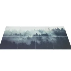 VEVOR 8 Pack Art Acoustic Panels, 63 x 23.62 x 0.4 inch Soundproof Wall Tiles, Self Adhesive Decorative Sound Dampening Absorbing Boards for Home, Office, Studio, Gaming Room,Theater,Forest