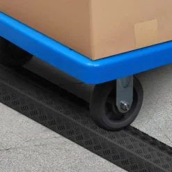VEVOR 2-Pack Cable Protection Ramps, Supports Up to 2,000 lbs Per Axle, Durable Cord Safety Covers for Indoor & Outdoor Use, Ideal for Home, Office, Warehouse, and School Environments