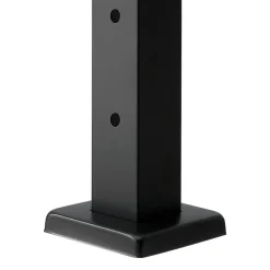 VEVOR 4-Pack Cable Railing Post, 42x2x2 In Horizontal-Hole Deck Railing Post with Pre-Drilled Holes, Stainless Steel Cable Rail Post with Horizontal and Curved Bracket, Black, 4JZLGZXHS106URZU0001V0