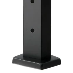VEVOR 1-Pack Cable Railing Post, 36x2x2 In Horizontal-Hole Deck Railing Post with Pre-Drilled Holes, Stainless Steel Cable Rail Post with Horizontal and Curved Bracket, Black, 1JZLGZXHS9148RVYS001V0