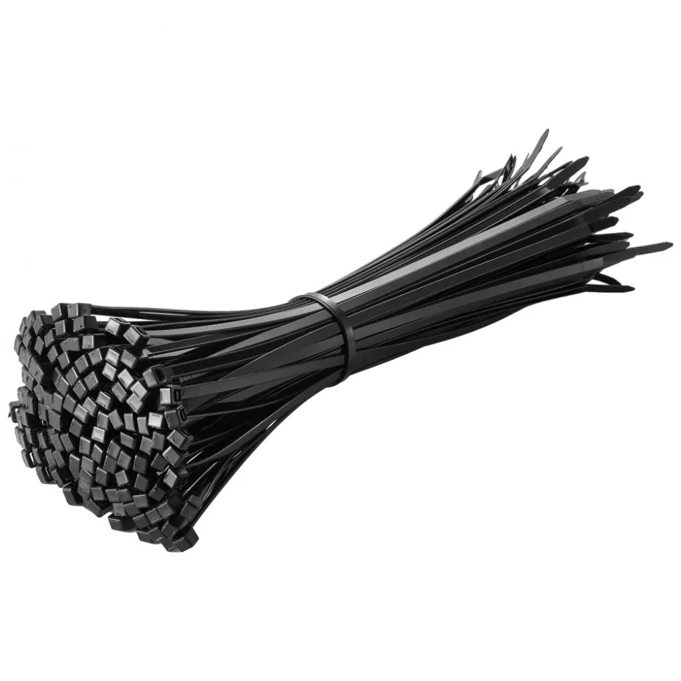 VEVOR 1000 Pack Cable Zip Ties, 12-inch Heavy Duty Cable Wire Ties with 50LBS High Tensile Strength, Multi-Purpose Self-Locking Nylon Tie Wraps, Heat & Cold Resistant for Indoor and Outdoor Use