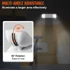 VEVOR 6 Pack Commercial Emergency Light, 3W, White LED Emergency Exit Lighting Fixtures with 180 Minutes Backup Battery Adjustable 2 LED Square Head, Ceiling or Wall Mount for Business Power Outages