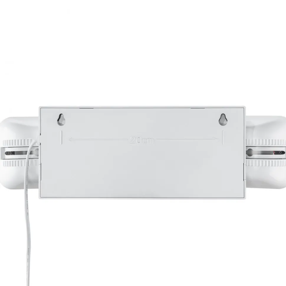 VEVOR 6 Pack Commercial Emergency Light, 3W, White LED Emergency Exit Lighting Fixtures with 180 Minutes Backup Battery Adjustable 2 LED Square Head, Ceiling or Wall Mount for Business Power Outages