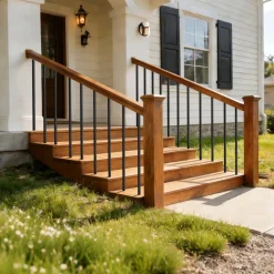 VEVOR 125 Pack Deck Balusters, 36 in Aluminum Railing Spindles, 3/4 in Diameter Hollow Round Metal Decking Stair Balusters with Connectors, Screws, for Deck, Porch & Staircase Railing Fence, Black