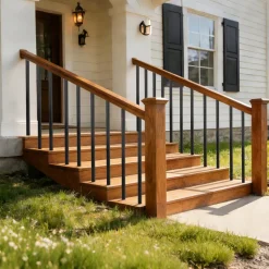 VEVOR 125 Pack Deck Balusters, 3/4 in Square x 26 in Long Aluminum Railing Spindles, Hollow Metal Decking Stair Balusters with Connectors, Screws, for Deck, Porch & Staircase Railing Fence, Black