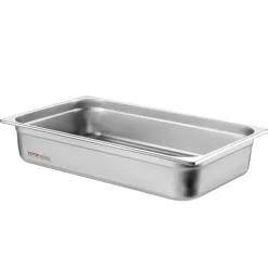VEVOR 4 Pack Hotel Pans, Full Size Anti-Jam Steam Pan with Lid, 0.8mm Thick Stainless Steel Steam Table Pan, 4-Inch Deep Commercial Table Pan, Catering Storage Food Pan, for Industrial & Scientific