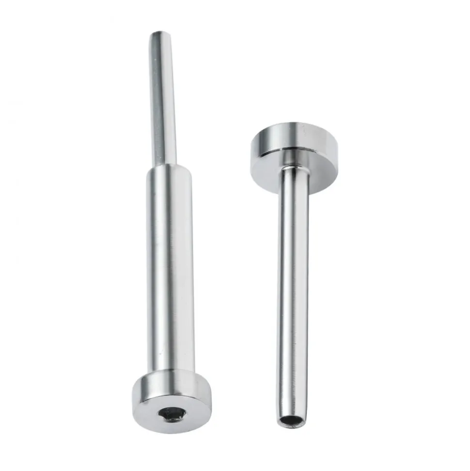 VEVOR 20 Pack Invisible Cable Railing kit, T316 Stainless Steel 1/8" Invisible Receiver and Swage Stud End for Cable Railing, Swage Tensioner 1/8" for Wood/Metal Post, Cable Railing Hardware, Silver