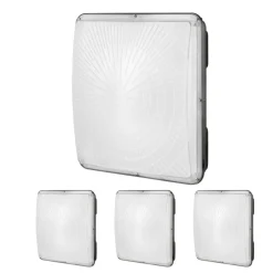 VEVOR 4 Pack LED Canopy Lights, 150W, 16500LM 5000K Daylight Commercial Industrial Outdoor Canopy Lights, 12.4