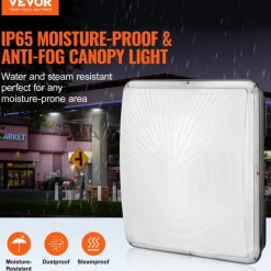 VEVOR 4 Pack LED Canopy Lights, 150W, 16500LM 5000K Daylight Commercial Industrial Outdoor Canopy Lights, 12.4