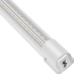 VEVOR 10 Pack LED Shop Light, 4 FT, 40W Linkable Shop Light Fixture, 6500 LM Ceiling Lights 59 in Power Cords with ON/OFF Switch 48 in Connector Cables, for Garage Warehouse Home Workkshop and Office