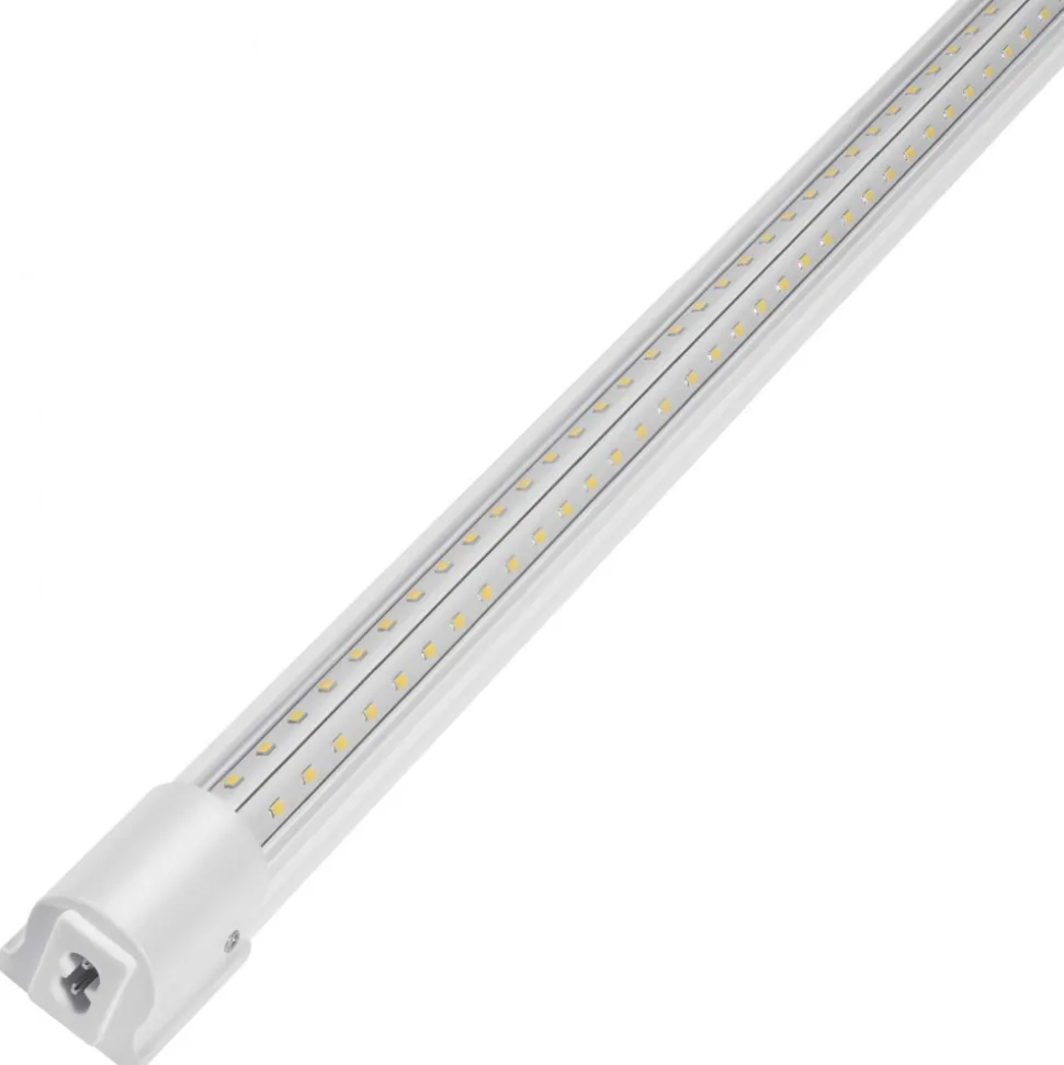 VEVOR 10 Pack LED Shop Light, 4 FT, 40W Linkable Shop Light Fixture, 6500 LM Ceiling Lights 59 in Power Cords with ON/OFF Switch 48 in Connector Cables, for Garage Warehouse Home Workkshop and Office