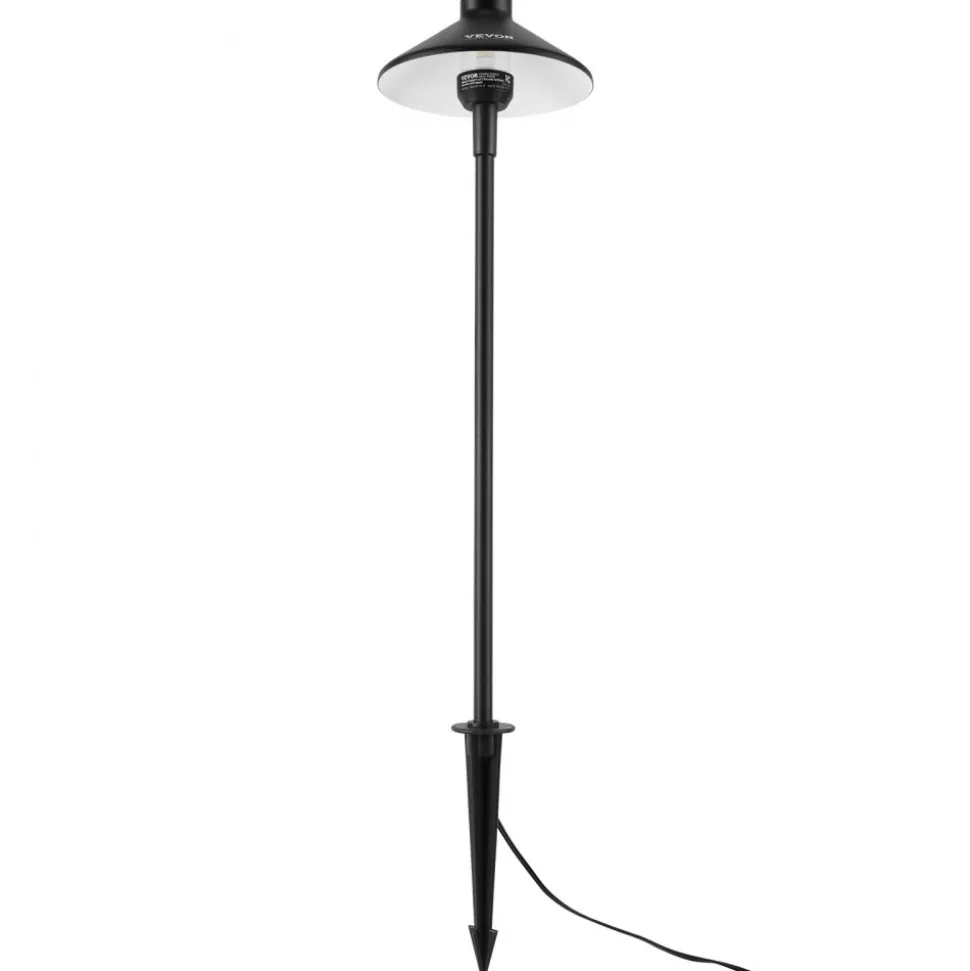 VEVOR 12 Pack Low Voltage Landscape Path Lights, 3W 210LM 12V-24VAC/DC Outdoor LED Pathway Lighting, 3000K Warm White Walkway Lights with Quick Connectors, IP66 Waterproof for Yard Garden Sidewalk