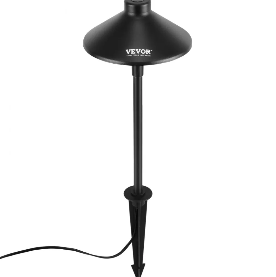 VEVOR 8 Pack Low Voltage Landscape Path Lights, 3W 210LM 12V-24VAC/DC Outdoor LED Pathway Lighting, 3000K Warm White Walkway Lights with Quick Connectors, IP66 Waterproof for Yard Garden Sidewalk