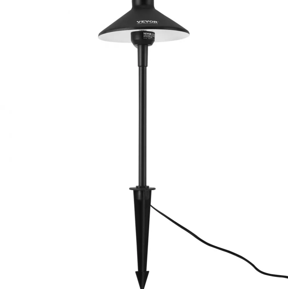 VEVOR 8 Pack Low Voltage Landscape Path Lights, 3W 210LM 12V-24VAC/DC Outdoor LED Pathway Lighting, 3000K Warm White Walkway Lights with Quick Connectors, IP66 Waterproof for Yard Garden Sidewalk