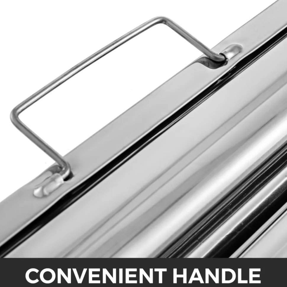 VEVOR Pack of 6 Hood Filters 19.5W x 15.5H Inch, 430 Stainless Steel 5 Grooves Commercial Hood Filters, Range Hood Filter for Grease Rated Commercial Kitchen Exhaust Hoods
