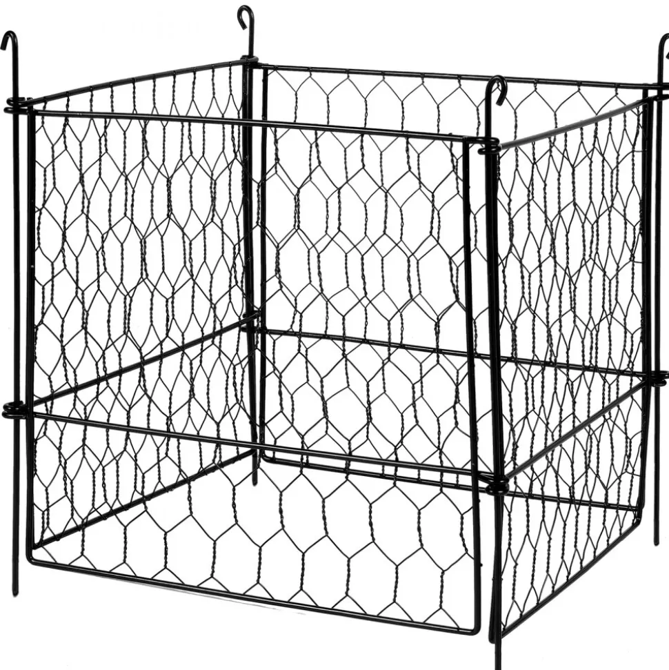 VEVOR 4 Pack Plant Protector from Animals, 13.4'' x 13.4'' Chicken Wire Plant Protector, Plant Cages for Outdoor Plants, Flowers & Vegetables, Keeps Bunny Chicken Squirrels Out, 16pcs Metal Mesh