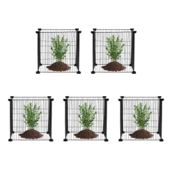 VEVOR 5 Pack Plant Protector from Animals, 15.35'' x 15.35'' Chicken Wire Plant Protector, Plant Cages for Outdoor Plants, Flowers & Vegetables, Keeps Bunny Chicken Squirrels Out, 20pcs Metal Mesh