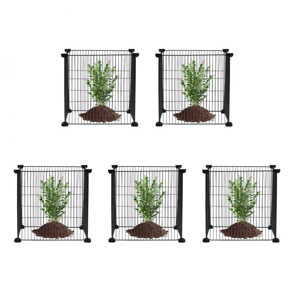 VEVOR 5 Pack Plant Protector from Animals, 15.35'' x 15.35'' Chicken Wire Plant Protector, Plant Cages for Outdoor Plants, Flowers & Vegetables, Keeps Bunny Chicken Squirrels Out, 20pcs Metal Mesh