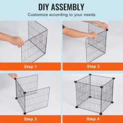 VEVOR 5 Pack Plant Protector from Animals, 15.35'' x 15.35'' Chicken Wire Plant Protector, Plant Cages for Outdoor Plants, Flowers & Vegetables, Keeps Bunny Chicken Squirrels Out, 20pcs Metal Mesh