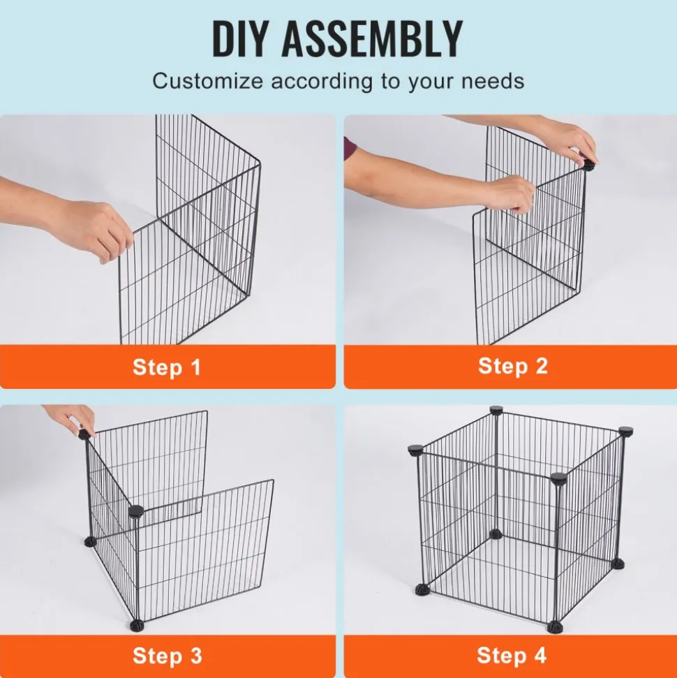 VEVOR 5 Pack Plant Protector from Animals, 15.35'' x 15.35'' Chicken Wire Plant Protector, Plant Cages for Outdoor Plants, Flowers & Vegetables, Keeps Bunny Chicken Squirrels Out, 20pcs Metal Mesh