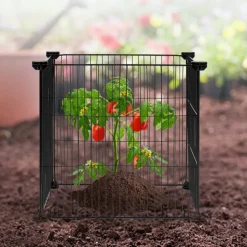 VEVOR 5 Pack Plant Protector from Animals, 15.35'' x 15.35'' Chicken Wire Plant Protector, Plant Cages for Outdoor Plants, Flowers & Vegetables, Keeps Bunny Chicken Squirrels Out, 20pcs Metal Mesh