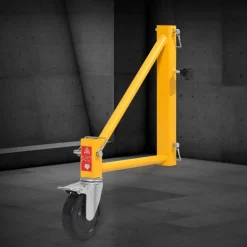 VEVOR 4-Pack Scaffold Outriggers, 1000 lbs Total Load Capacity Baker-Style Scaffolding Accessory with Swivel Casters, Carbon Steel Scaffold Wheel System with Rust Proof Galvanized Surface, Yellow