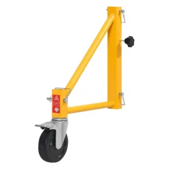 VEVOR 4-Pack Scaffold Outriggers, 1000 lbs Total Load Capacity Baker-Style Scaffolding Accessory with Swivel Casters, Carbon Steel Scaffold Wheel System with Rust Proof Galvanized Surface, Yellow