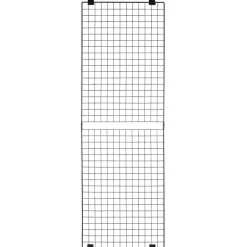 VEVOR 3 Packs Grid Wall Panels, 2 x 6 ft Wire Grid Panels Display Rack, Wall-Mounted Art Display Shelf, Black Carbon Steel Wall Hanging Gridwall for Craft Show, Decoration, Storage, Notice Board