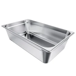 VEVOR 1 Pack Stainless Steam Hotel Pan, Full Size Table Steam Pan, 6 Inch Deep Anti Jam Restaurant Supplies Reusable Rustproof Catering Storage for Home, Party, Restaurant, Hotel, Buffet