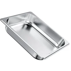 VEVOR 4 Pack Stainless Steam Hotel Pan, 1/2 Size Table Steam Pan, 2.5 Inch Deep Anti Jam Restaurant Supplies Reusable Rustproof Catering Storage for Home, Party, Restaurant, Hotel, Buffet