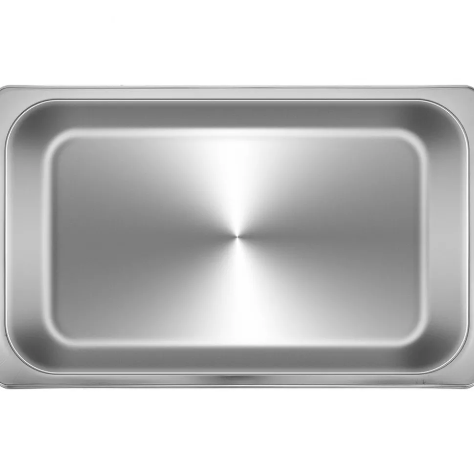 VEVOR 6 Pack Steam Table Pans 20.9 x 12.8 x 5.9 Inch Deep Steam Table Pan Full Size 20.5L Deep Food Container Stainless Steel Oven Tray Hotel Pans Anti-Jam Steam Table Food Pan