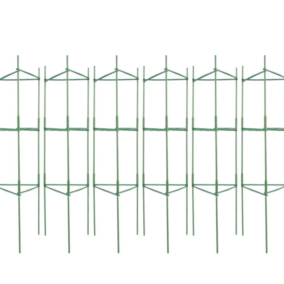 VEVOR 6 Packs Tomato Cages for Garden, 48 inch Tomato Trellis Plant Stakes Support, Stackable Tall Plant Support Cage, for Raised Garden Bed, Vegetables Flowers and Climbing Plants