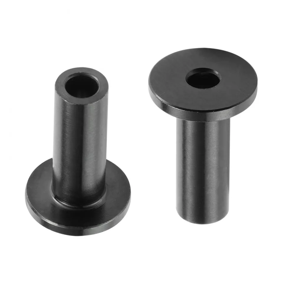 VEVOR 101 Pack T316 Stainless Steel Protector Sleeves for 1/8" Wire Rope Cable Railing, DIY Balustrade T316 Marine Grade, Come with A Free Drill Bit, Black