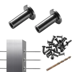 VEVOR 101 Pack T316 Stainless Steel Protector Sleeves for 1/8