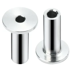 VEVOR 121 Pack T316 Stainless Steel Protector Sleeves for 1/8" Wire Rope Cable Railing, DIY Balustrade T316 Marine Grade, Come with A Free Drill Bit, Silver