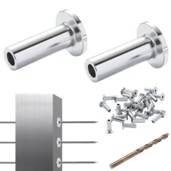 VEVOR 121 Pack T316 Stainless Steel Protector Sleeves for 1/8