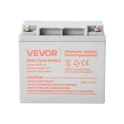 VEVOR 2 Pack 12V 35Ah Deep Cycle Battery, Sealed AGM Technology, Rechargeable Lead Acid AGM Battery, Backup Replacement for Scooters, Mobility Wheelchair, Solar System Off-Grid Home Energy Storage