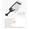 VEVOR 4 Pack 500W Solar Street Lights Outdoor, 50000LM, Commercial Parking Lot Lights Dusk to Dawn, LED Flood Security Lamp with Motion Sensor, IP65 Waterproof Outdoor Lighting, for Driveway Yard