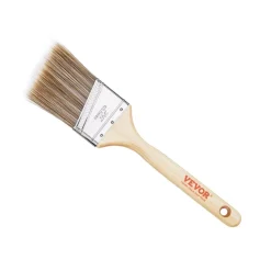 VEVOR Paint Brushes, 12 Piece Angle Paint Brush, Treated Wood Handle, Paint Brush Set for All Latex and Oil Paints & Stains, Wood Stain Brushes for Cabinets, Walls, Fences, Interior & Exterior Use