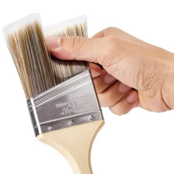 VEVOR Paint Brushes, 12 Piece Angle Paint Brush, Treated Wood Handle, Paint Brush Set for All Latex and Oil Paints & Stains, Wood Stain Brushes for Cabinets, Walls, Fences, Interior & Exterior Use