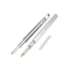 VEVOR 1 Pair Full Extension Drawer Slides 18 20 22 28 30 32 36 38 40 44 48 52 56 60 in, 500 lbs Load Capacity Locking Drawer Slides, Ball Bearing with Lock Side Mount Drawer Slide Rail