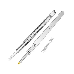 VEVOR 1 Pair Full Extension Drawer Slides 48 in, 500 lbs Load Capacity Locking Drawer Slides, Ball Bearing with Lock Side Mount Drawer Slide Rail