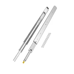 VEVOR 1 Pair Full Extension Drawer Slides 48 in, 500 lbs Load Capacity Locking Drawer Slides, Ball Bearing with Lock Side Mount Drawer Slide Rail