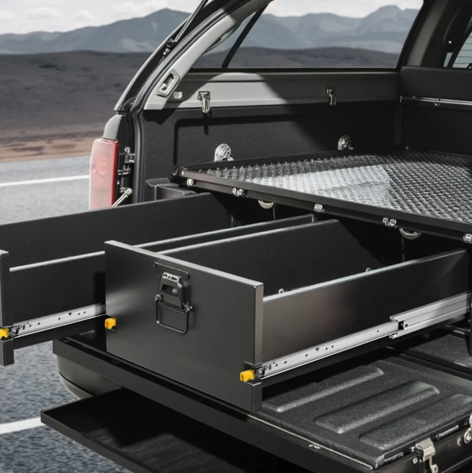 VEVOR 1 Pair Full Extension Drawer Slides 18 20 22 28 30 32 36 38 40 44 48 52 56 60 in, 500 lbs Load Capacity Locking Drawer Slides, Ball Bearing with Lock Side Mount Drawer Slide Rail