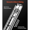 VEVOR 1 Pair Full Extension Drawer Slides 18 20 22 28 30 32 36 38 40 44 48 52 56 60 in, 500 lbs Load Capacity Locking Drawer Slides, Ball Bearing with Lock Side Mount Drawer Slide Rail