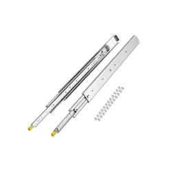 VEVOR 1 Pair Full Extension Drawer Slides 18 20 22 28 30 32 36 38 40 44 48 52 56 60 in, 500 lbs Load Capacity Locking Drawer Slides, Ball Bearing with Lock Side Mount Drawer Slide Rail