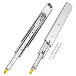 VEVOR 1 Pair Full Extension Drawer Slides 18 20 22 28 30 32 36 38 40 44 48 52 56 60 in, 500 lbs Load Capacity Locking Drawer Slides, Ball Bearing with Lock Side Mount Drawer Slide Rail
